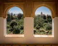 View from within the Alhambra Palace, Granada Royalty Free Stock Photo