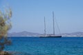Aliki beach - Aegean sea - Paros Cyclades island - Greece Royalty Free Stock Photo