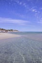 View of Alimini beach in Apulia,Italy. Royalty Free Stock Photo