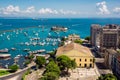 View of All Saints Bay in Salvador, Bahia, Brazil Royalty Free Stock Photo