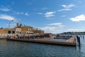 View of the Allas Sea Pool and Finnish Sauna in the harbor of downtown Helsinki