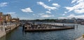 View of the Allas Sea Pool and Finnish Sauna in the harbor of downtown Helsinki