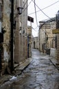 View of a alley in old Safed Royalty Free Stock Photo