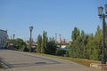 View of the alley on the Tambov embankment