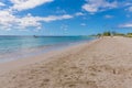 A view along Carlisle beach in Bridgetown, Barbados