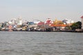 View along the Chao Phraya River in Bangkok, Thailand