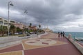 View along the Corso Italia, Genoas seaside promenade, Italy