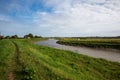 A view along the Great River Ouse from Salters Lode lock Royalty Free Stock Photo