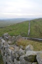 View along Hadrians Wall Northumberland Royalty Free Stock Photo