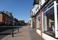 View along the High Street in Billericay, Essex without people