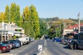 View along historic Camp Street in the goldrush town of Beechworth.