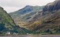 View along Llanberis Pass towards Snowdon