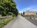 Low Sleights Road, on a sunny day in, Ingleton, Carnforth, UK Royalty Free Stock Photo
