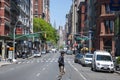 View along Manhattan street in New York City