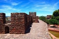 Medieval castle battlements, Silves, Portugal.