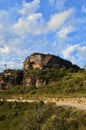 A view along the Mt Hay Rd in the Blue Mountains National Park. Royalty Free Stock Photo