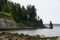 A view along pedestrian shore walk of Stanley Park, Vancouver, Canada Royalty Free Stock Photo