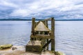 A view along the pier at Culross, Scotland Royalty Free Stock Photo