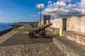 A view along the ramparts of Fort Charlotte, Kingstown. Saint Vincent