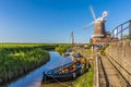 A view along the River Glaven in Cley, Norfolk, UK Royalty Free Stock Photo