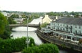 River view through ancient Irish town