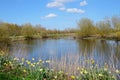 View along the River Tame at the National Memorial Arboretum, Alrewas.