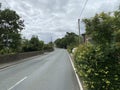 View along, Rochdale Road in, Denshaw, Oldham, UK Royalty Free Stock Photo