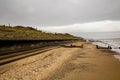 Sea Palling beach on a crisp winter`s day