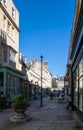 A view along the shops, restaurants and boutique businesses on this pedestrianised street