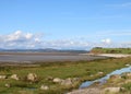 Shoreline of Morecambe Bay, Hest Bank Lancashire Royalty Free Stock Photo