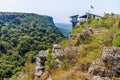 A view along the south rim of the gorge at Graskop, South Africa Royalty Free Stock Photo