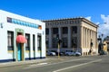 Napier, New Zealand. The Art Deco Hildebrandt`s and Classical Public Trust Office buildings