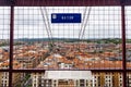 View along the top of the Vizcaya Bridge. Biscay, Basque Country, Spain Royalty Free Stock Photo