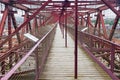 View along the top of the Vizcaya Bridge. Biscay, Basque Country, Spain Royalty Free Stock Photo