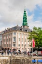 View along Ved Stranden and Nikolaj Church, Copenhagen, Denmark, Scandinavia, Europe Royalty Free Stock Photo