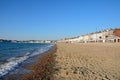 View along Weymouth beach. Royalty Free Stock Photo