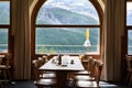 View of Alp Grum restaurant interior