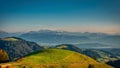 View of Alp Scheidegg and the mountains of Glarus. Picture taken in the Zurich Oberland Royalty Free Stock Photo