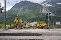 View of Alpe Grum train station