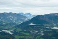 View of Alpine valley from The Kehlsteinhaus, Berchtesgaden National Park Royalty Free Stock Photo