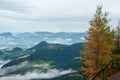 View of Alpine valley from The Kehlsteinhaus, Berchtesgaden National Park Royalty Free Stock Photo