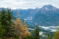 View of Alpine valley from The Kehlsteinhaus, Berchtesgaden National Park Royalty Free Stock Photo