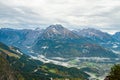 View of Alpine valley from The Kehlsteinhaus, Berchtesgaden National Park Royalty Free Stock Photo