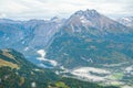 View of Alpine valley from The Kehlsteinhaus, Berchtesgaden National Park Royalty Free Stock Photo