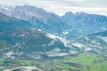 View of Alpine valley from The Kehlsteinhaus, Berchtesgaden National Park Royalty Free Stock Photo