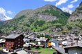 View on alpine village Zermatt, Switzerland