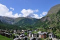 View on alpine village Zermatt, Switzerland