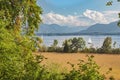 View of the Alps from the Herreninsel