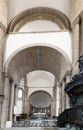 View of the altar in the Abbey Sainte-Croix in Quimperle in Brittany