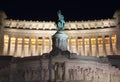 View of Altar of the Fatherland at night Royalty Free Stock Photo